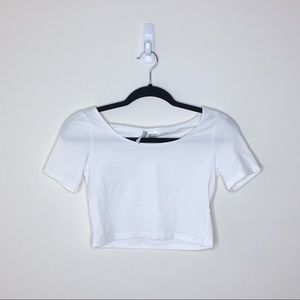 💗5 FOR $12💗 basic white crop top